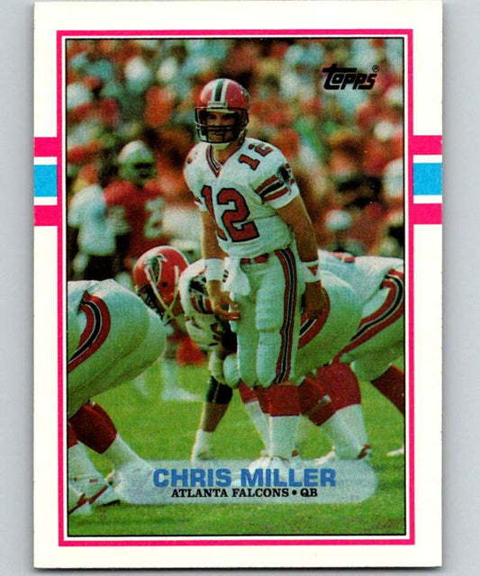 1989 Topps #341 Chris Miller RC Rookie Falcons NFL Football
