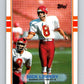 1989 Topps #358 Nick Lowery Chiefs NFL Football Image 1