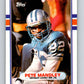 1989 Topps #368 Pete Mandley Lions NFL Football Image 1