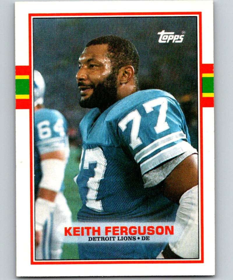 1989 Topps #369 Keith Ferguson Lions NFL Football Image 1