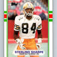 1989 Topps #379 Sterling Sharpe RC Rookie Packers NFL Football