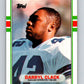 1989 Topps #386 Darryl Clack Cowboys NFL Football Image 1