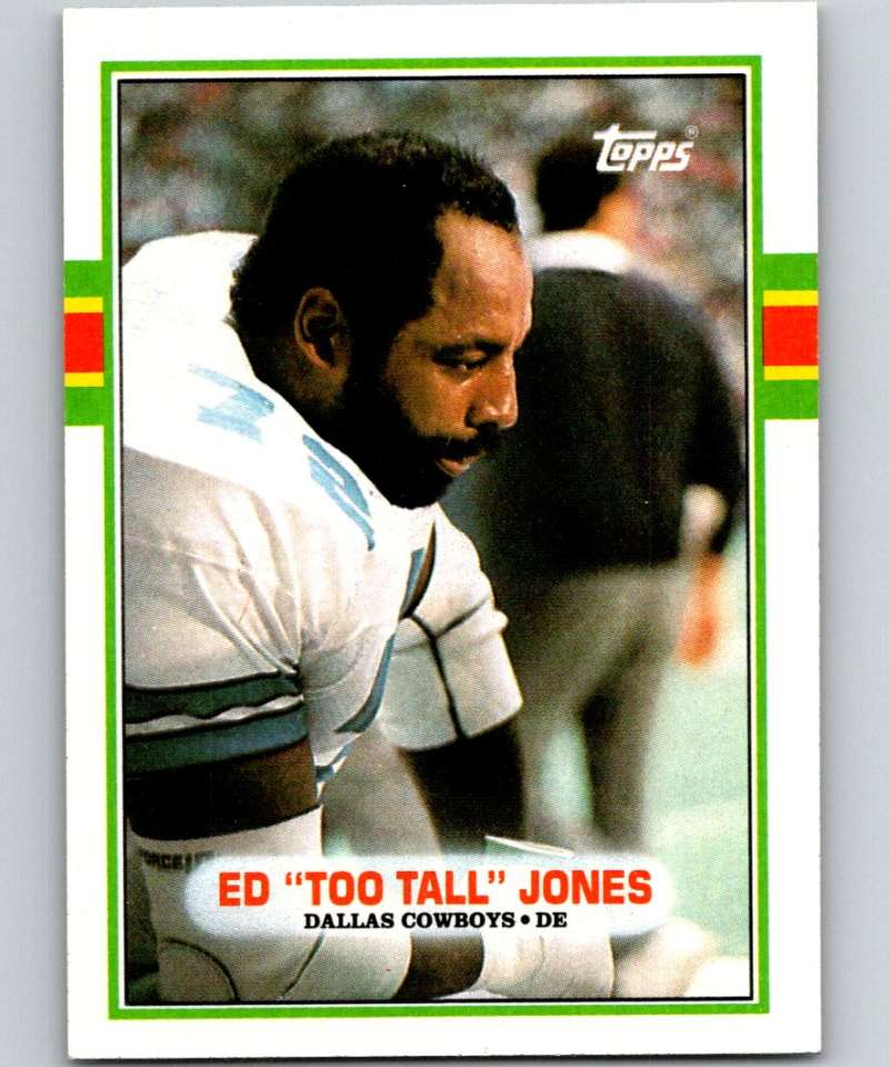 1989 Topps #389 Ed Too Tall Jones Cowboys NFL Football