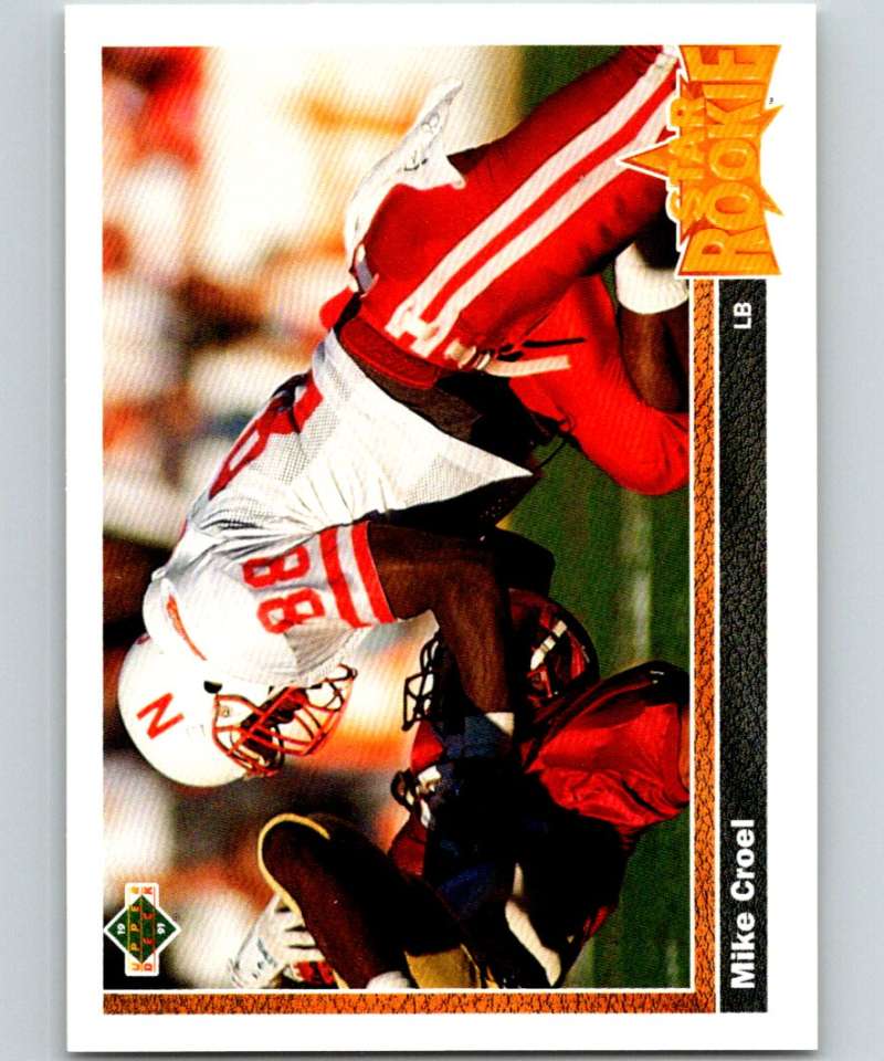 1991 Upper Deck #4 Mike Croel RC Rookie Broncos SR NFL Football Image 1