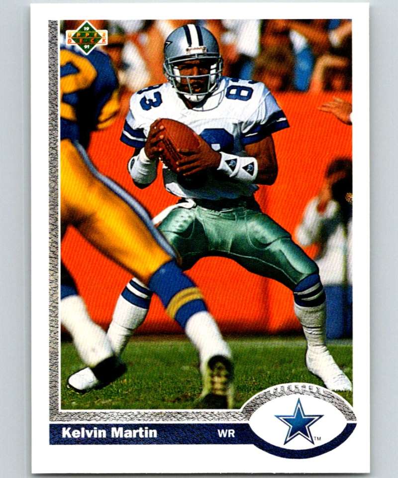 1991 Upper Deck #37 Kelvin Martin Cowboys NFL Football Image 1
