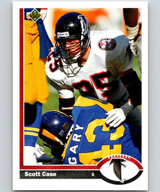 1991 Upper Deck #38 Scott Case Falcons NFL Football Image 1