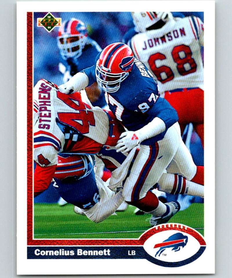 1991 Upper Deck #41 Cornelius Bennett Bills NFL Football Image 1