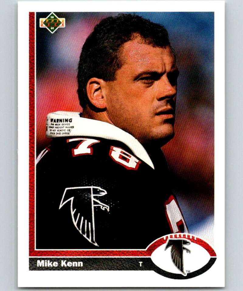1991 Upper Deck #42 Mike Kenn Falcons NFL Football Image 1