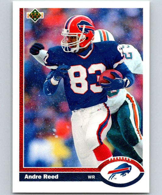 1991 Upper Deck #43 Andre Reed Bills NFL Football Image 1