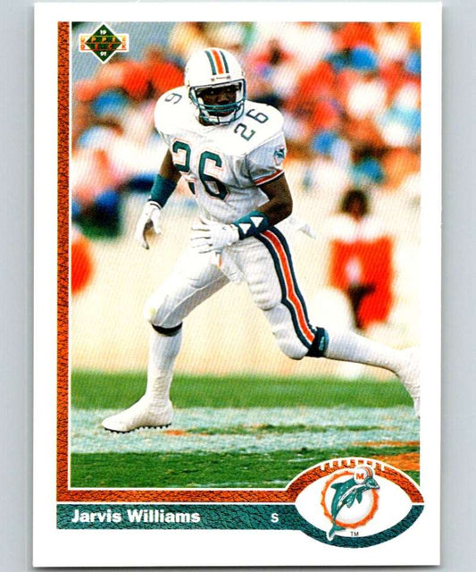 1991 Upper Deck #51 Jarvis Williams Dolphins NFL Football Image 1