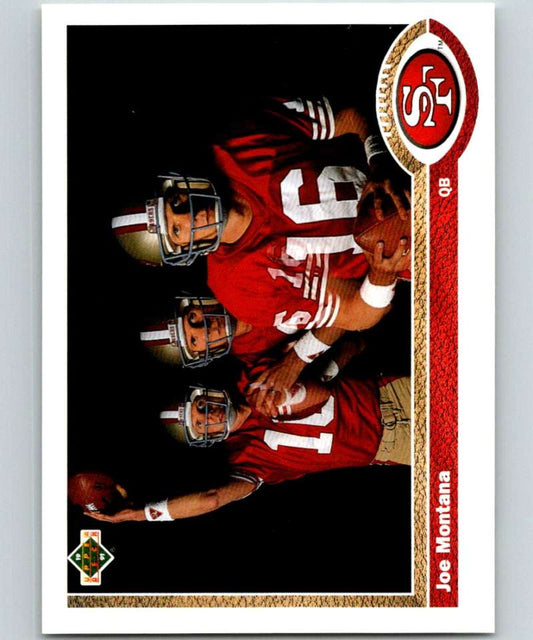 1991 Upper Deck #54 Joe Montana 49ers NFL Football Image 1