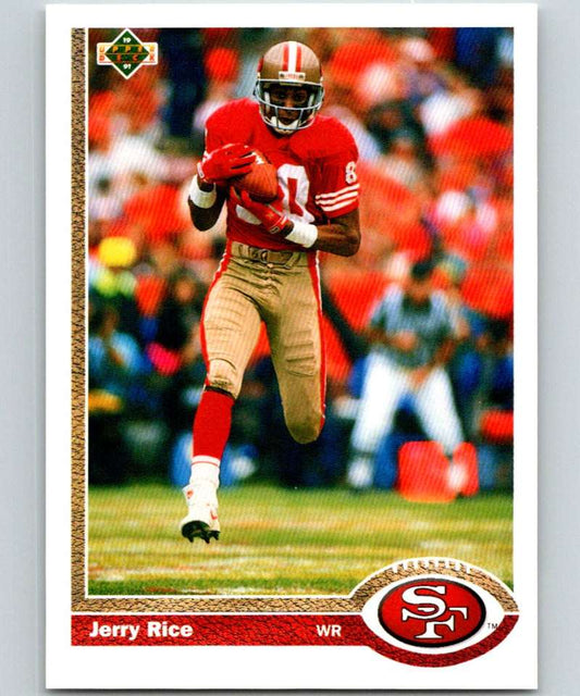 1991 Upper Deck #57 Jerry Rice 49ers NFL Football Image 1