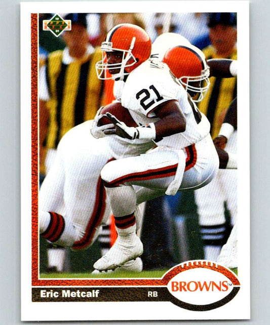 1991 Upper Deck #70 Eric Metcalf Browns NFL Football Image 1