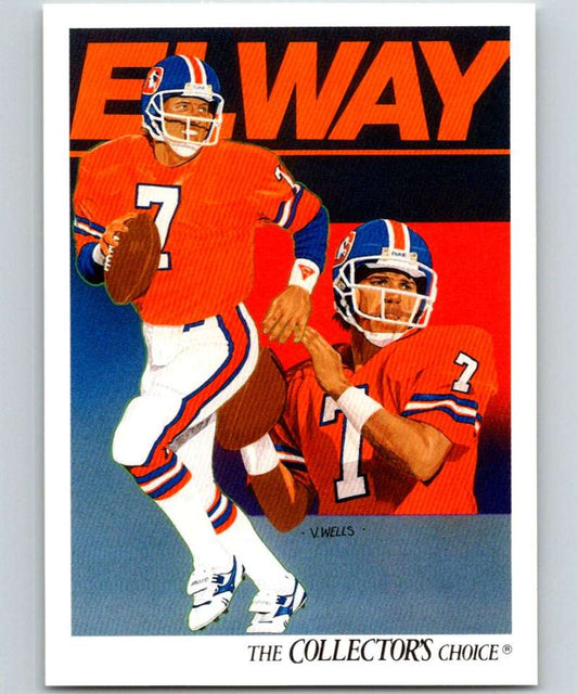 1991 Upper Deck #75 John Elway Broncos TC NFL Football Image 1