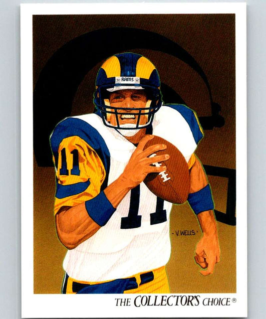 1991 Upper Deck #94 Jim Everett LA Rams TC NFL Football Image 1
