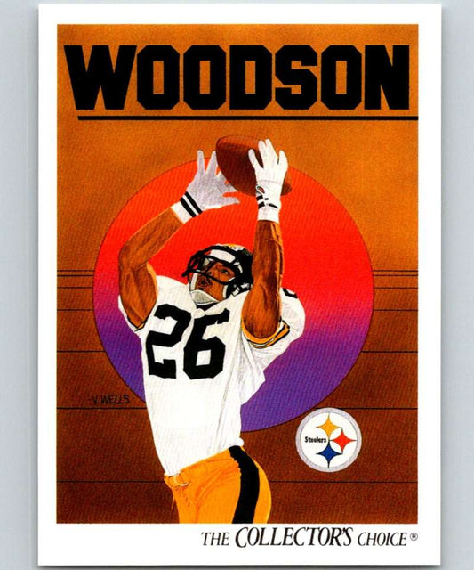 1991 Upper Deck #98 Rod Woodson Steelers TC NFL Football Image 1