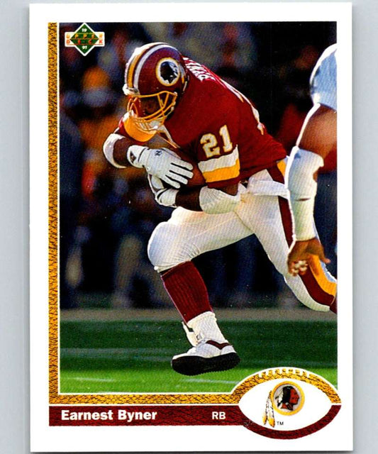 1991 Upper Deck #104 Earnest Byner Redskins NFL Football Image 1