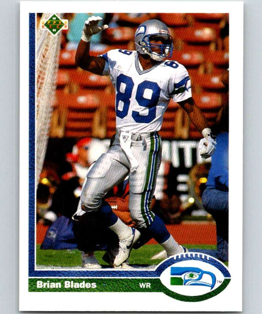 1991 Upper Deck #116 Brian Blades Seahawks NFL Football Image 1