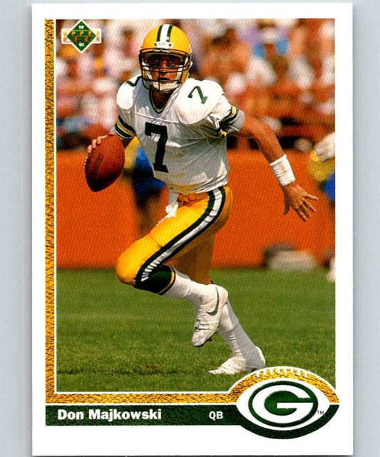 1991 Upper Deck #117 Don Majkowski Packers NFL Football Image 1