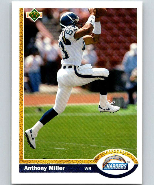 1991 Upper Deck #126 Anthony Miller Chargers NFL Football Image 1