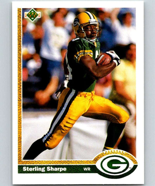 1991 Upper Deck #136 Sterling Sharpe Packers NFL Football Image 1