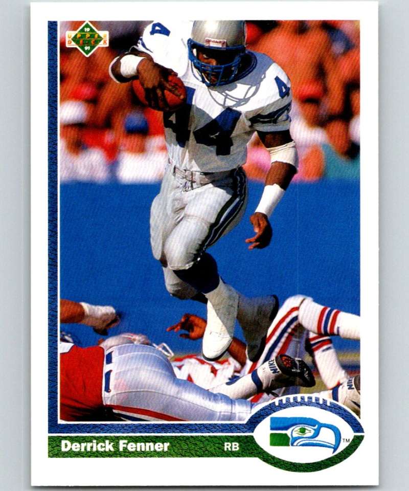 1991 Upper Deck #139 Derrick Fenner Seahawks NFL Football Image 1