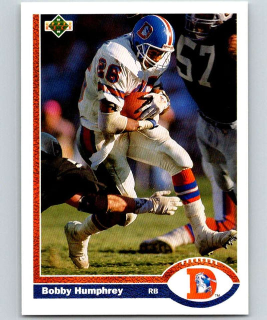 1991 Upper Deck #142 Bobby Humphrey Broncos NFL Football Image 1