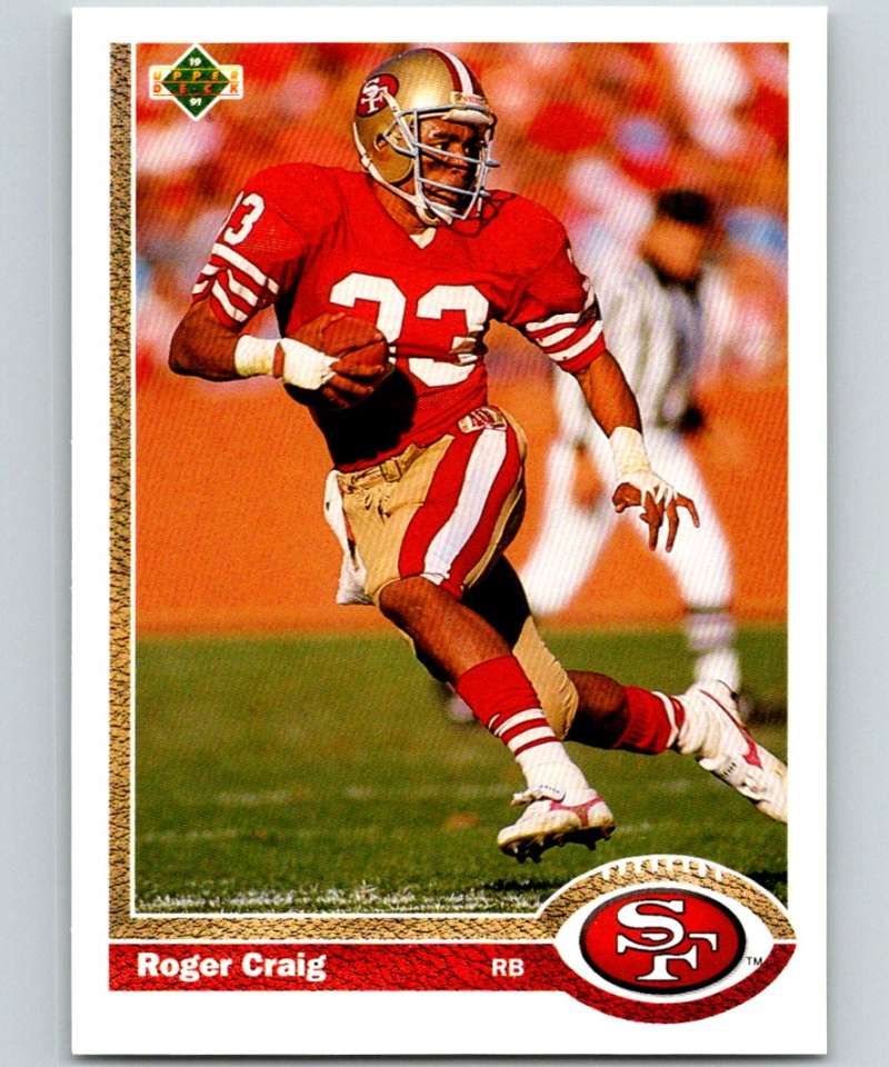 1991 Upper Deck #143 Roger Craig 49ers NFL Football Image 1