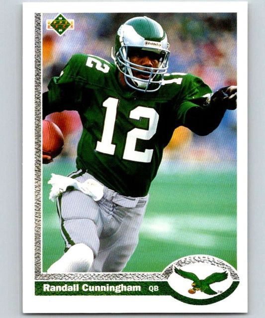 1991 Upper Deck #146 Randall Cunningham Eagles NFL Football Image 1