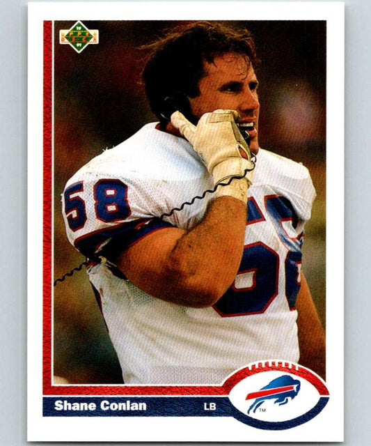 1991 Upper Deck #153 Shane Conlan Bills NFL Football Image 1
