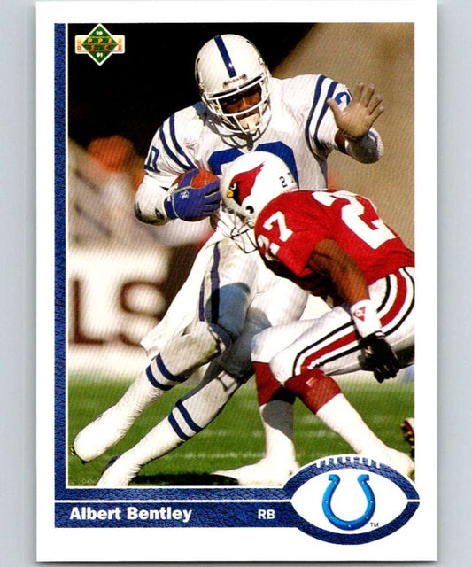 1991 Upper Deck #157 Albert Bentley Colts NFL Football Image 1