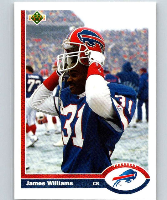 1991 Upper Deck #158 James Williams Bills NFL Football Image 1