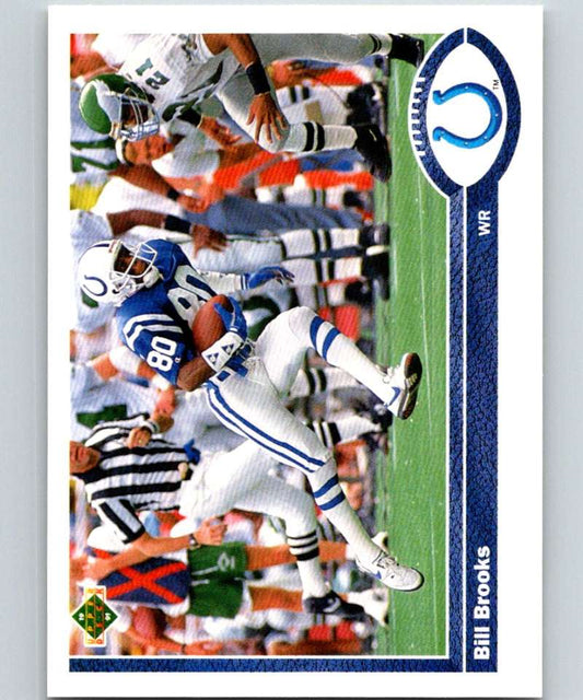1991 Upper Deck #159 Bill Brooks Colts NFL Football Image 1