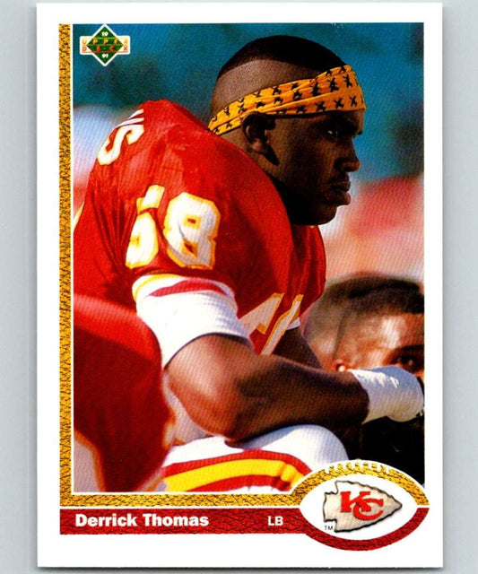 1991 Upper Deck #165 Derrick Thomas Chiefs NFL Football Image 1