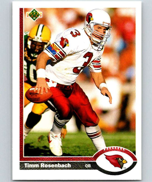 1991 Upper Deck #167 Timm Rosenbach Cardinals NFL Football Image 1