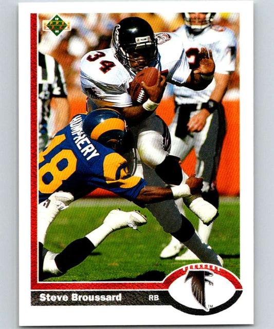 1991 Upper Deck #171 Steve Broussard Falcons NFL Football Image 1