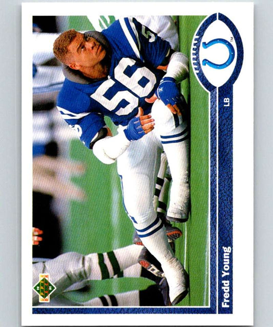 1991 Upper Deck #179 Fredd Young Colts NFL Football Image 1