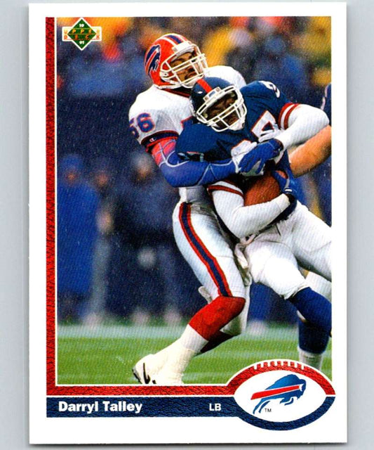 1991 Upper Deck #189 Darryl Talley Bills NFL Football Image 1
