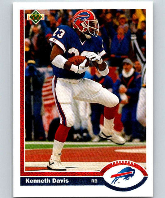 1991 Upper Deck #192 Kenneth Davis Bills NFL Football Image 1