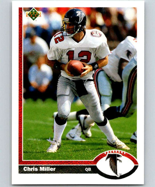 1991 Upper Deck #193 Chris Miller Falcons NFL Football Image 1