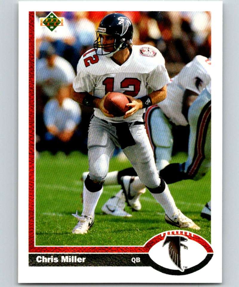 1991 Upper Deck #193 Chris Miller Falcons NFL Football Image 1