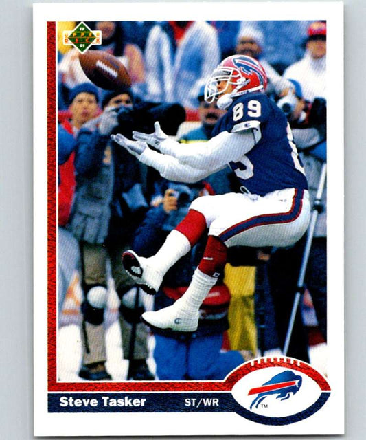 1991 Upper Deck #199 Steve Tasker Bills NFL Football Image 1