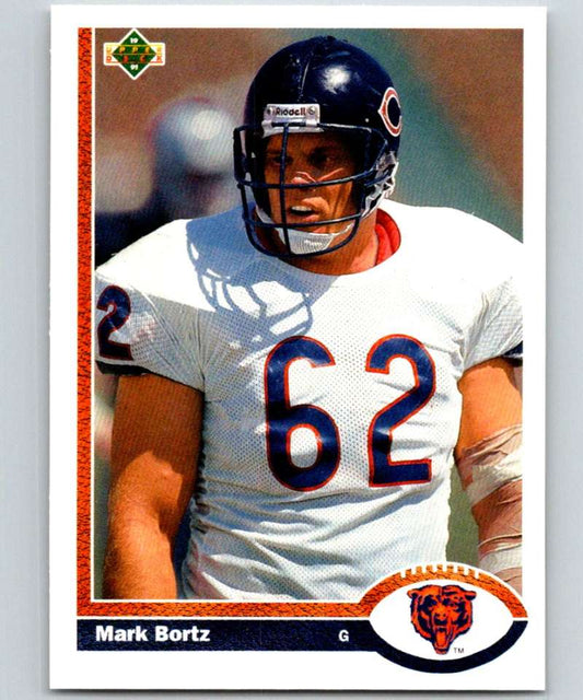 1991 Upper Deck #206 Mark Bortz Bears NFL Football