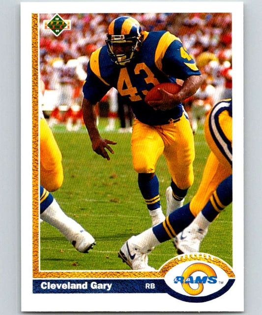 1991 Upper Deck #215 Cleveland Gary LA Rams NFL Football Image 1