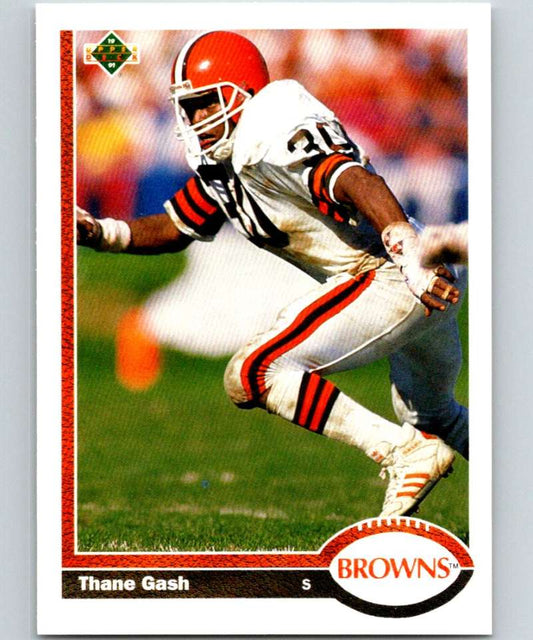 1991 Upper Deck #224 Thane Gash Browns NFL Football Image 1