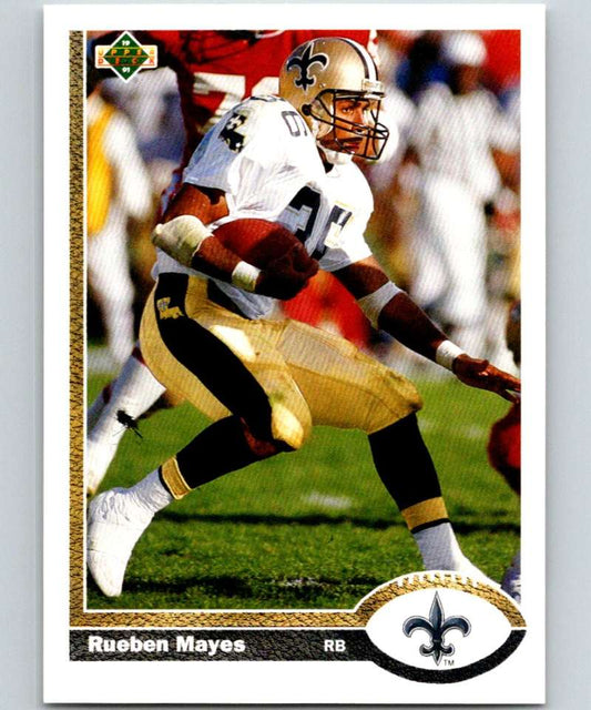 1991 Upper Deck #230 Rueben Mayes Saints NFL Football Image 1