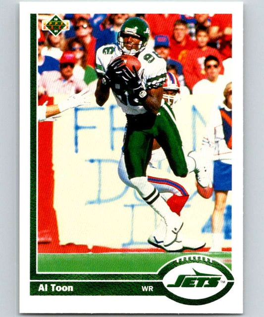 1991 Upper Deck #233 Al Toon NY Jets NFL Football Image 1