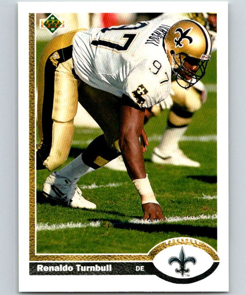 1991 Upper Deck #234 Renaldo Turnbull Saints NFL Football Image 1
