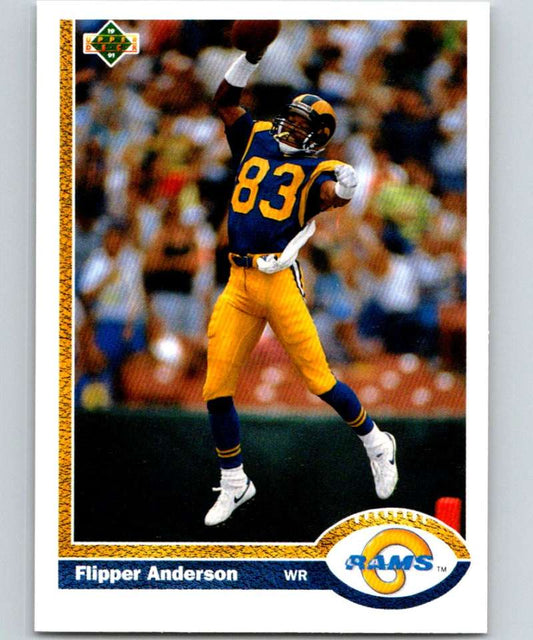1991 Upper Deck #237 Flipper Anderson LA Rams NFL Football Image 1