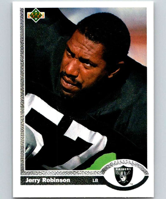 1991 Upper Deck #238 Jerry Robinson LA Raiders NFL Football Image 1